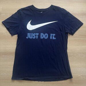 Men's Blue Nike Just Do It Short Sleeve Shirt Size Medium The Nike Tee